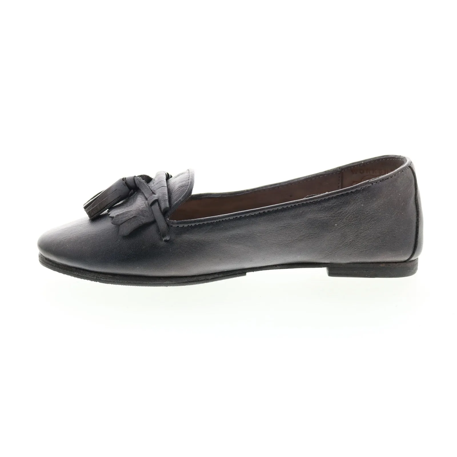 Bed Stu Suzanne F301614 Womens Black Leather Slip On Loafer Flats Shoes