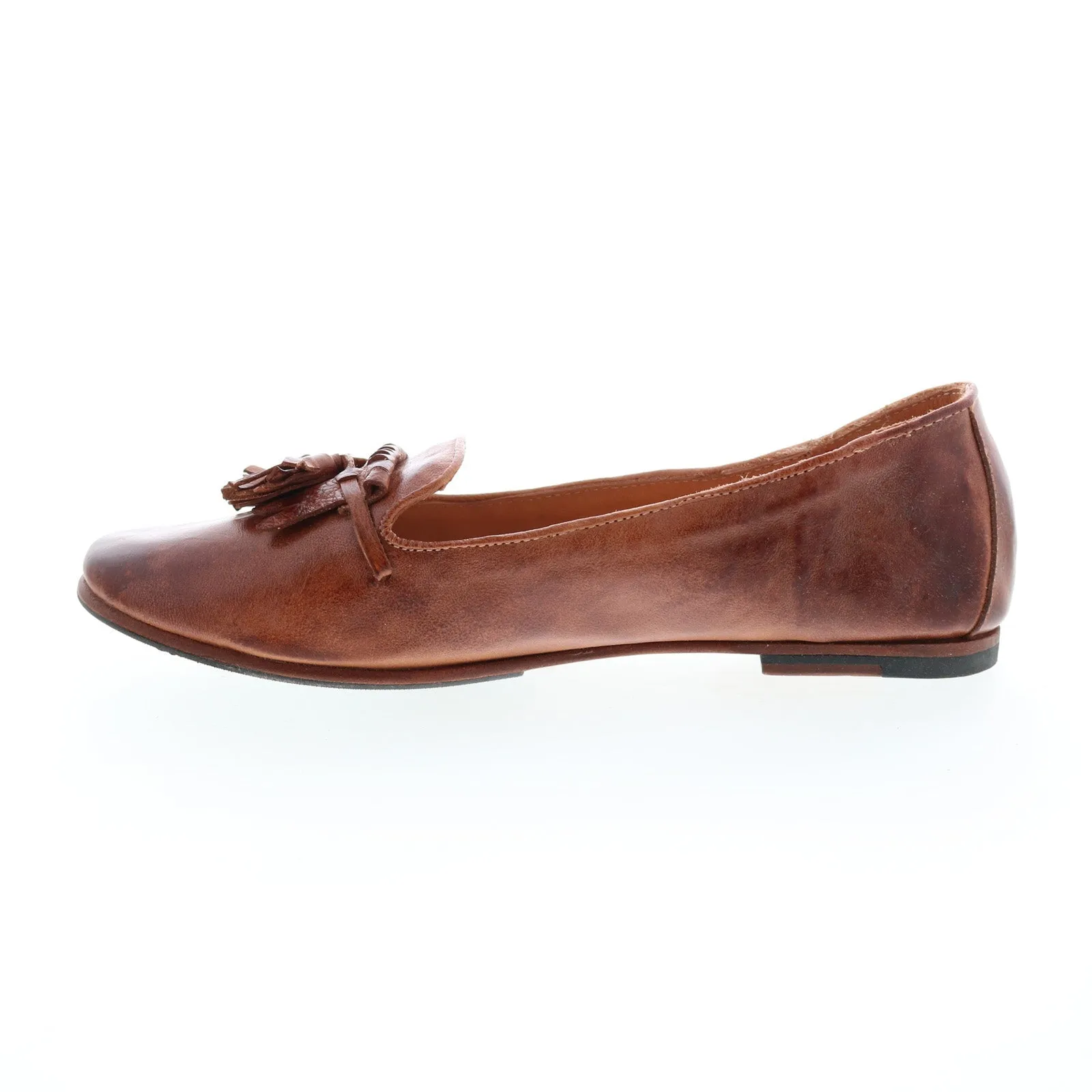 Bed Stu Suzanne F301614 Womens Brown Leather Slip On Loafer Flats Shoes
