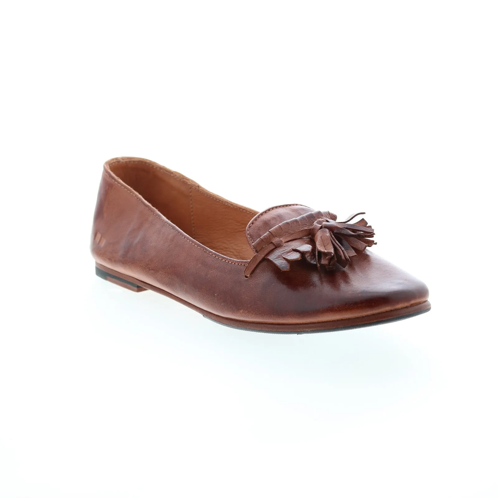 Bed Stu Suzanne F301614 Womens Brown Leather Slip On Loafer Flats Shoes