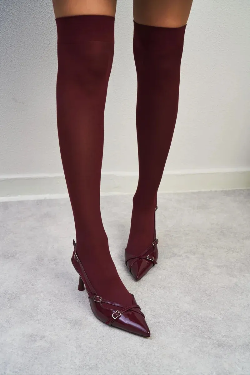 Belted Pointed Heels