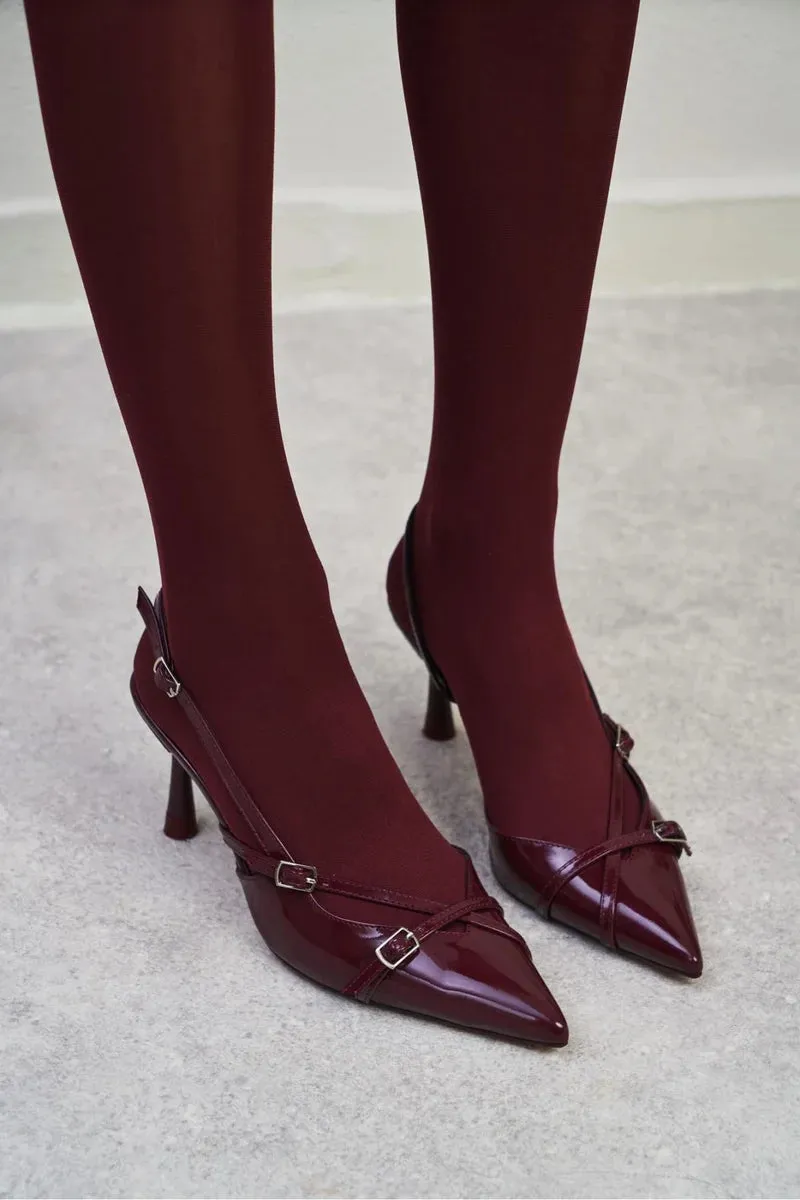 Belted Pointed Heels