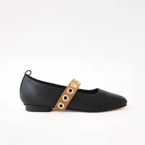 Black Ballet Swap Camel Ilhos