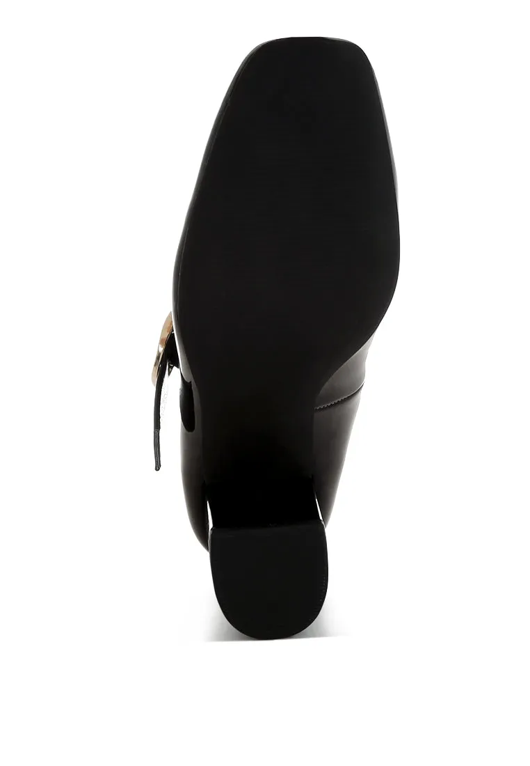 Block Heel Mary Jane Sandals By RAG