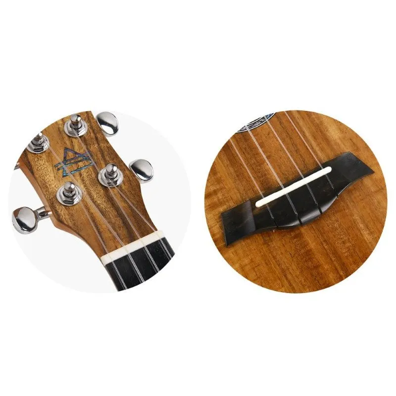 Bondi Ripple Koa Concert Ukulele - Left Handed