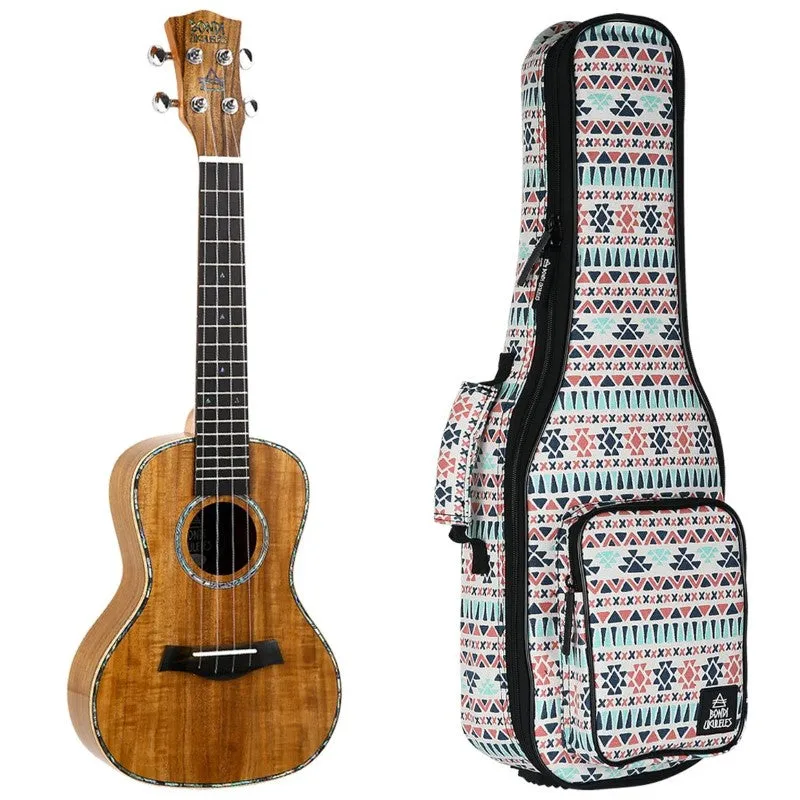 Bondi Ripple Koa Concert Ukulele - Left Handed