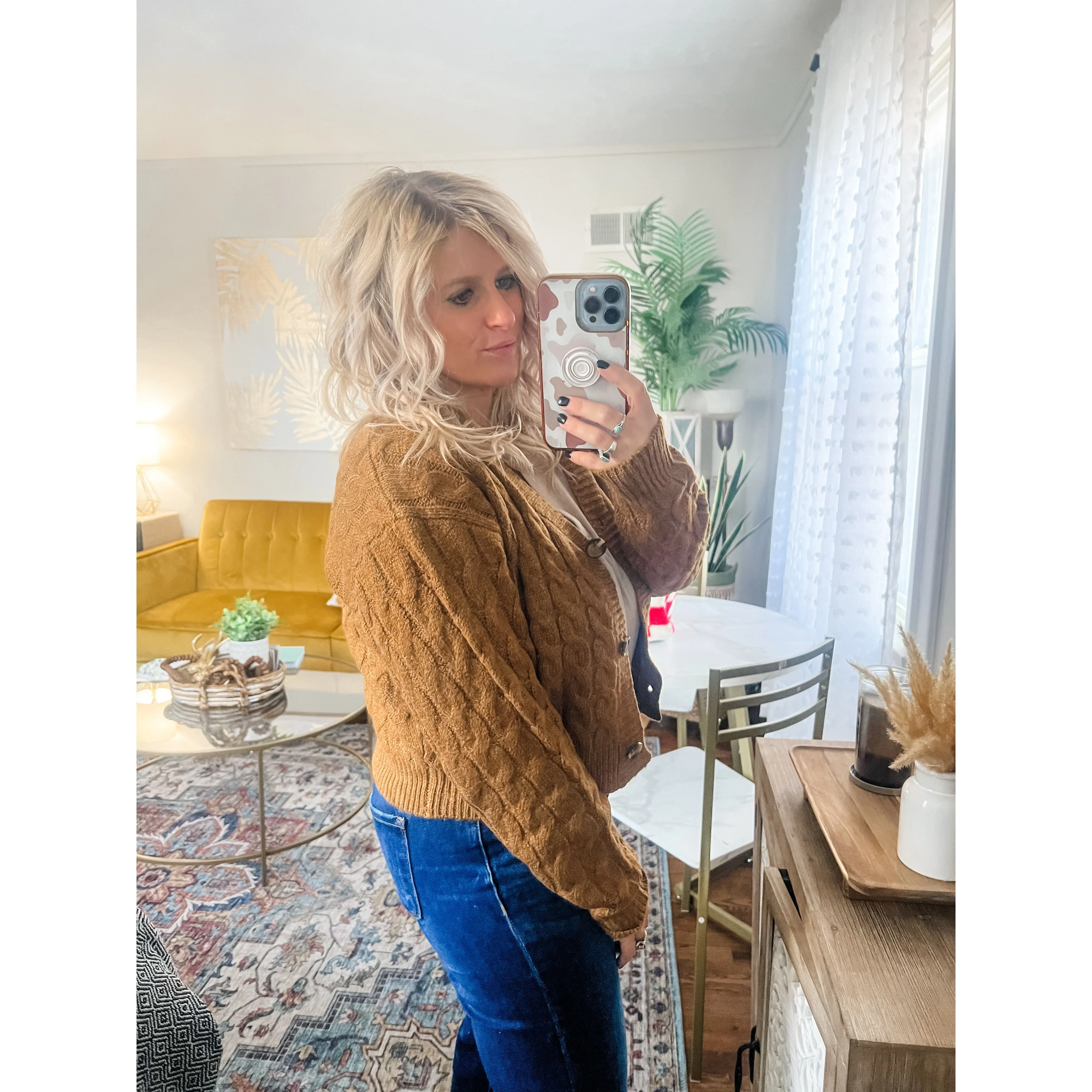 Button Cardigan Sweater