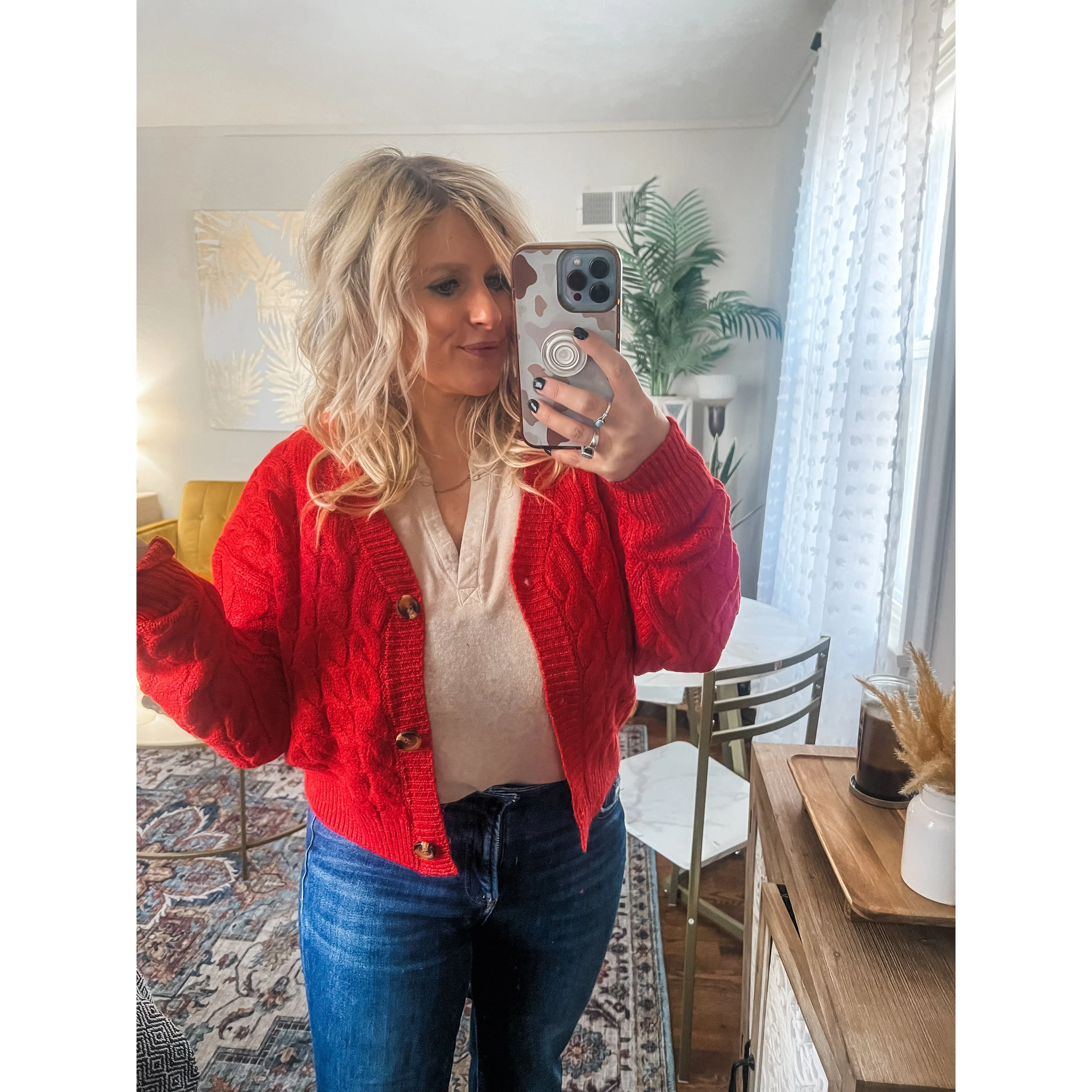 Button Cardigan Sweater