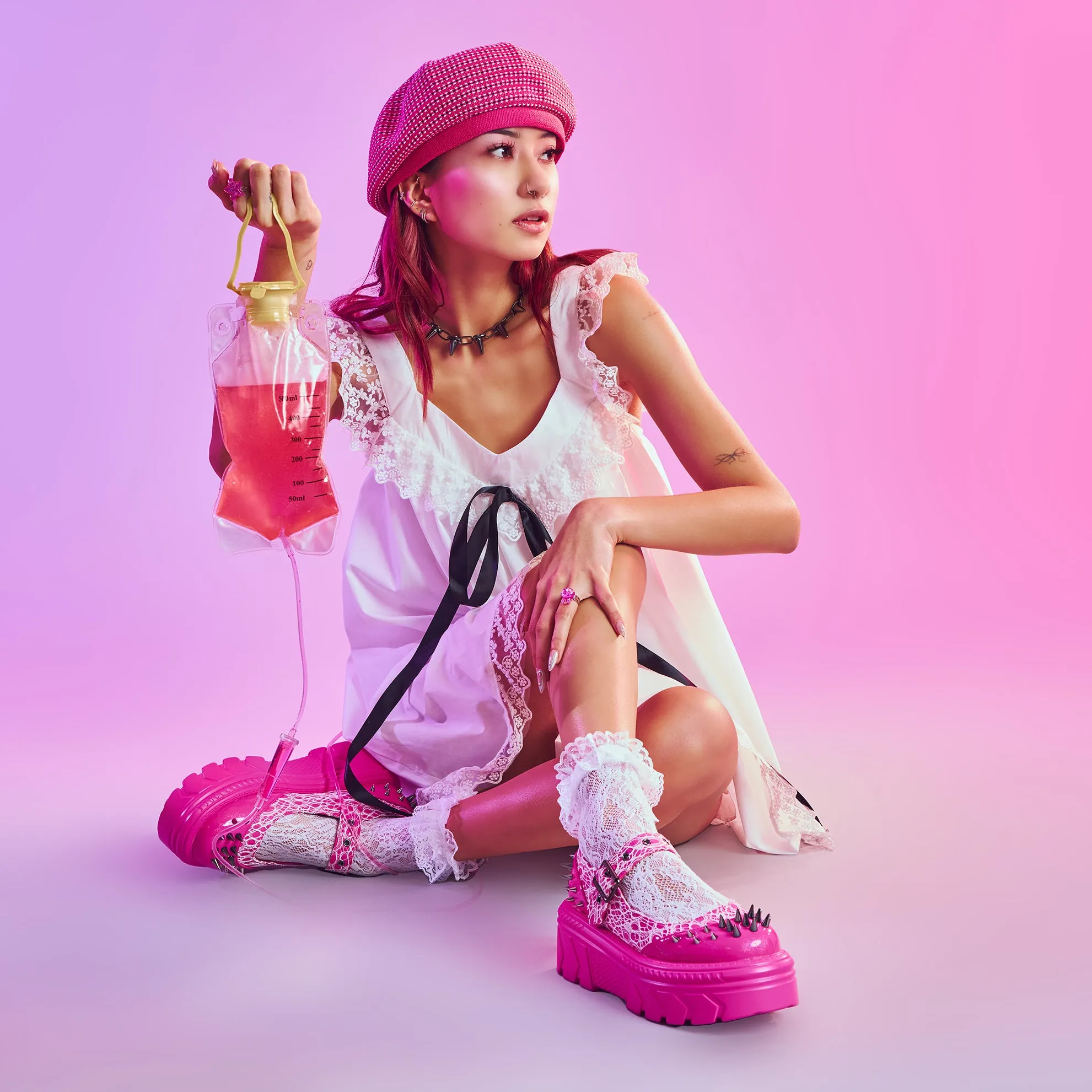 Candyfloss Demon Spiked Stomper Mary Janes
