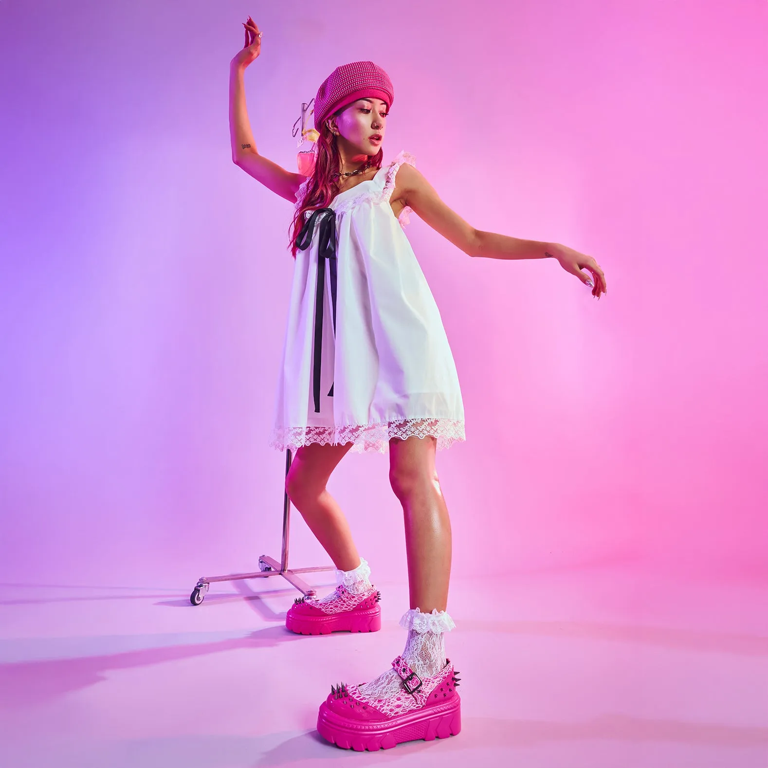 Candyfloss Demon Spiked Stomper Mary Janes