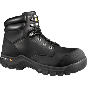 Carhartt Men's 6" Rugged Flex Composite Toe Waterproof CSA Work Boot Black CMR6971