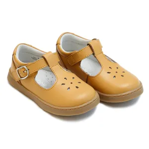Chelsea Mustard T-Strap Shoes