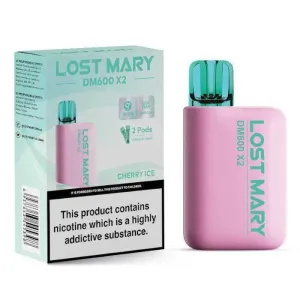 CHERRY ICE - LOST MARY DM600 X2 DISPOSABLE VAPE BY LOST MARY - 2% (20MG)