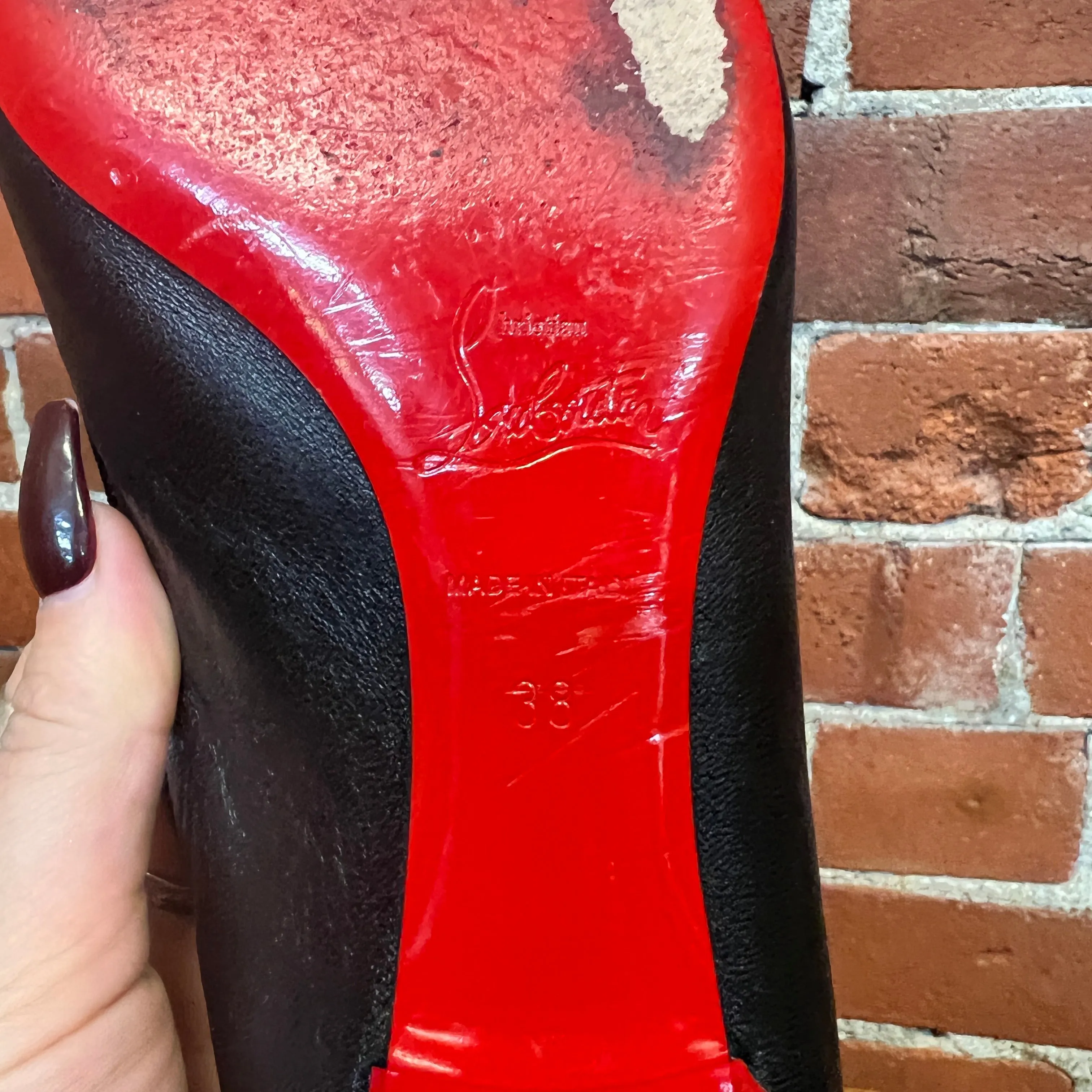 CHRISTIAN LOUBOUTIN Studded flats 39