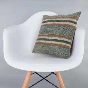 Contemporary Multiple Color Kilim Pillow Cover 16x16 7251