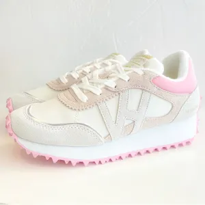 Cosmic Pink Spiked Sole Vintage Havana Running Sneaker