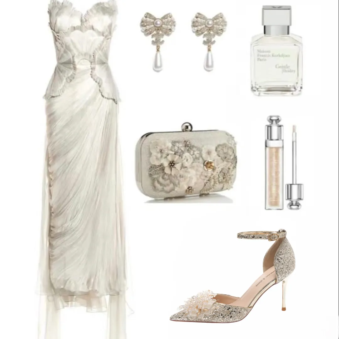 Dazzle Pearl Wedding Heels