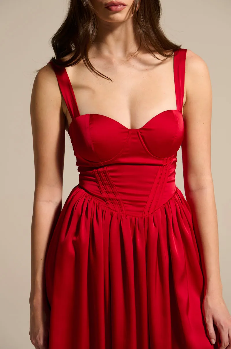 DEEP INSIDE MIDI DRESS