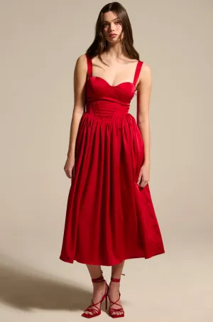 DEEP INSIDE MIDI DRESS