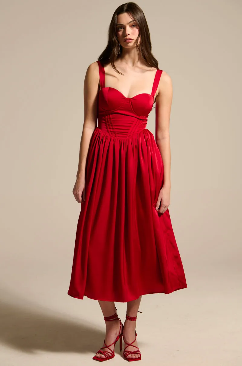 DEEP INSIDE MIDI DRESS