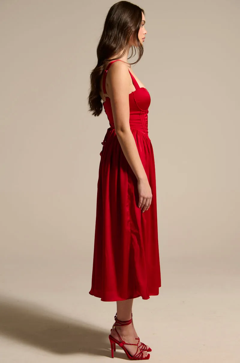 DEEP INSIDE MIDI DRESS