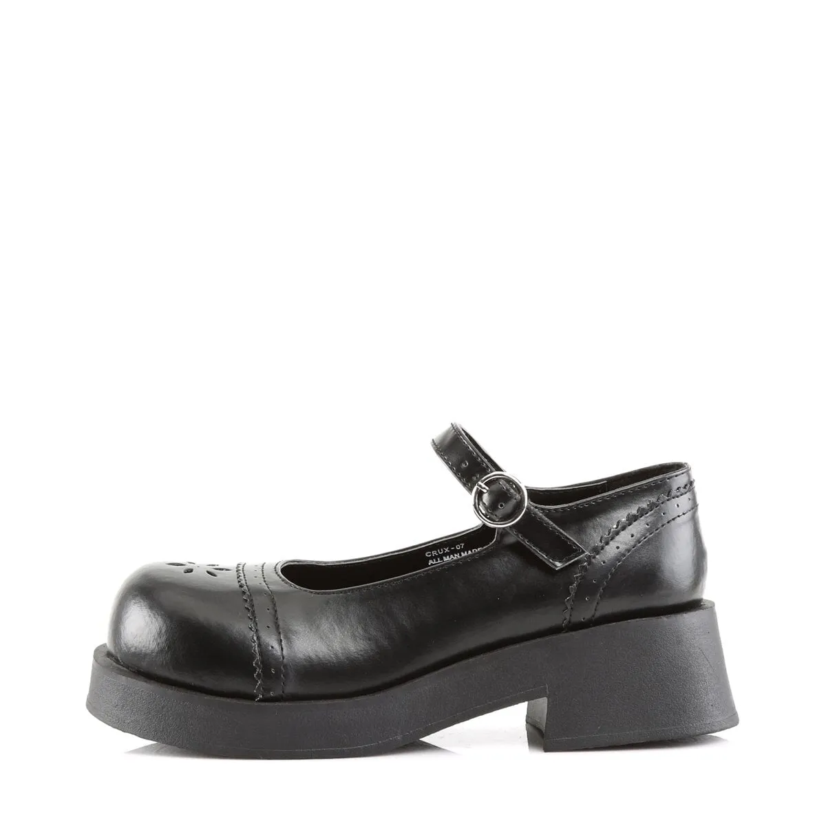Demonia Crux-07-Black-Size 7-Clearance