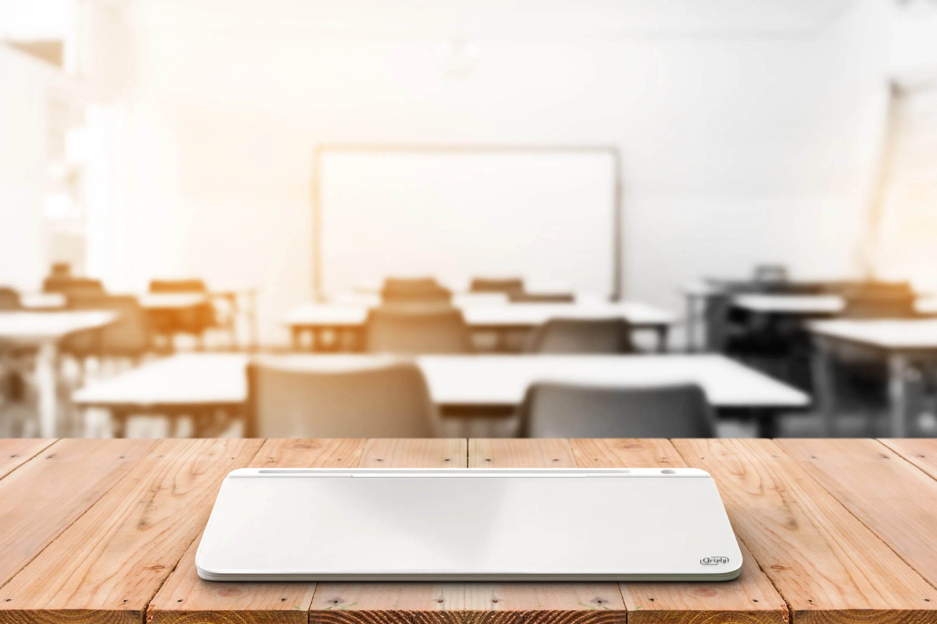 Desktop Glass Whiteboard Storage | Dry Erase Computer Pad | White Board Keyboard Drawer Platform