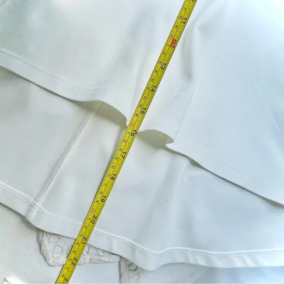 DEVLIN | M | High Low Skater High Waisted A-line Flare Flounce Zipper Skirt NWOT