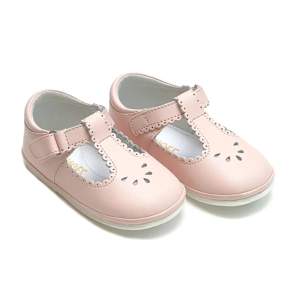 Dottie Pink Scalloped Mary Janes