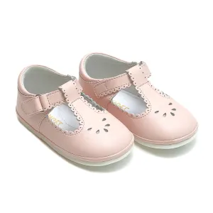 Dottie Pink Scalloped Mary Janes