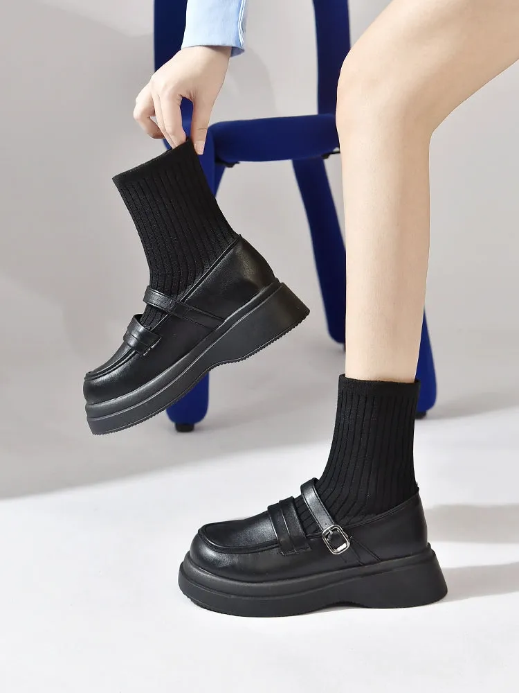 Dr. Martens Boots Women's Thick Sole Knitted Ins Trendy Fried Street Socks