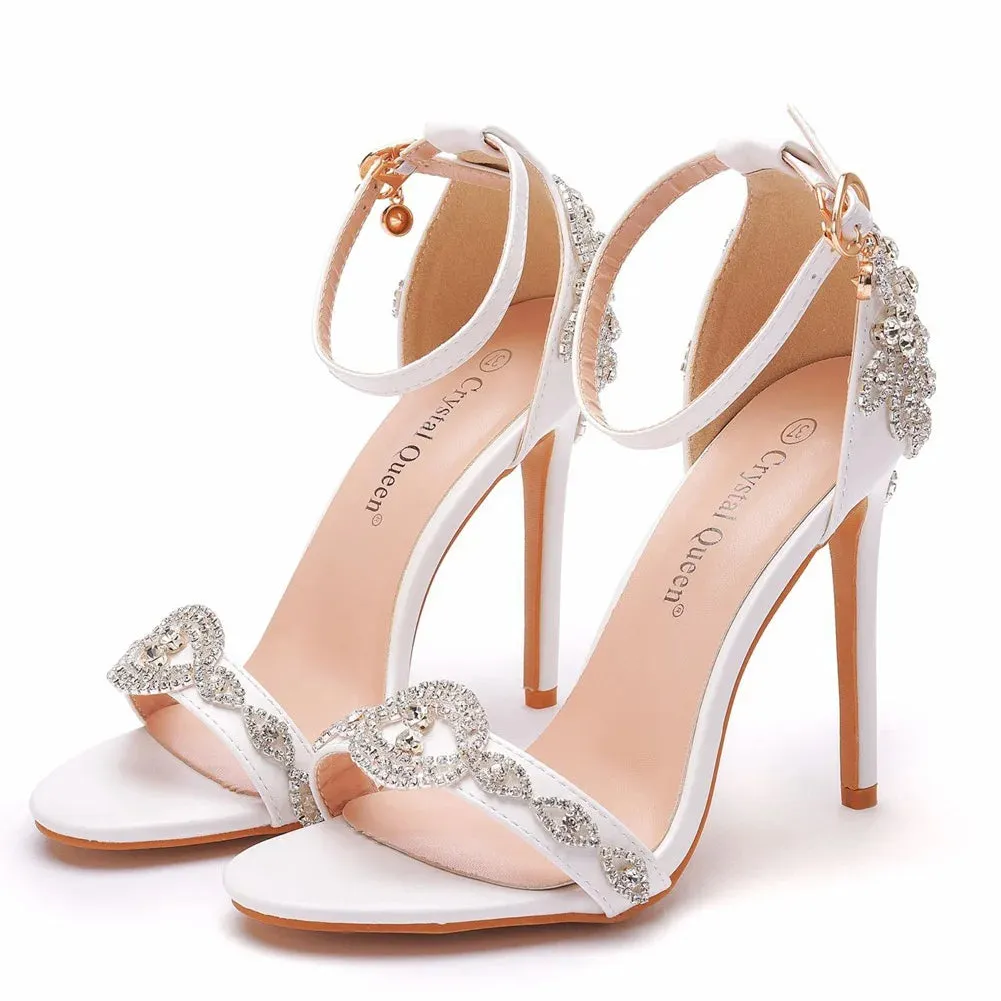 Elegant Women Sandals Bride Wedding Shoes High Heels Stiletto