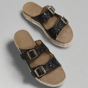 Elfriede | Sandals made of glossy premium leather