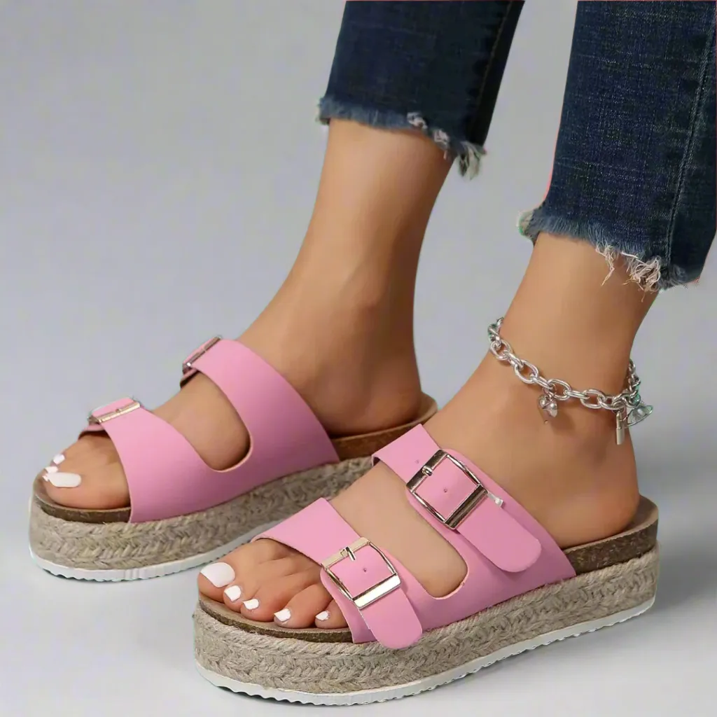 Elfriede | Sandals made of glossy premium leather