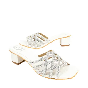 Fiona Heels S52H - White Two Tone
