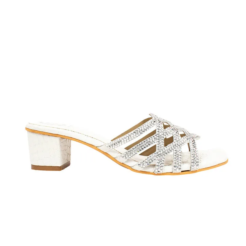 Fiona Heels S52H - White Two Tone