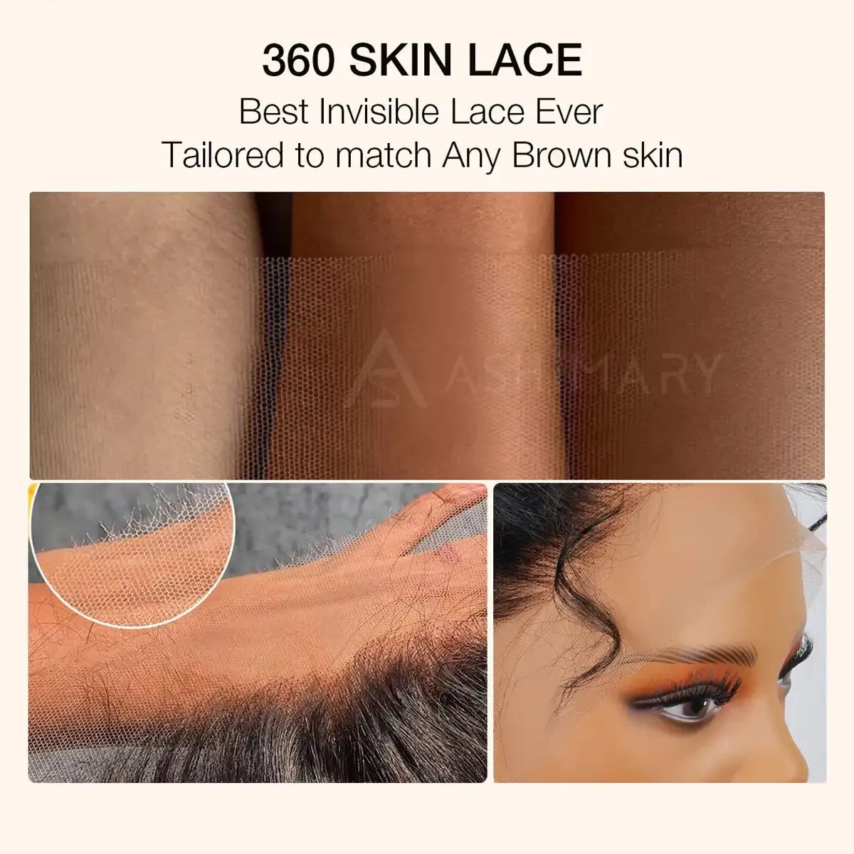 Flash Sale Cozy Invisi Strap Snug Fit for 360 Skin Lace Frontal Pre-cut & Pre-bleached Human Hair Wig