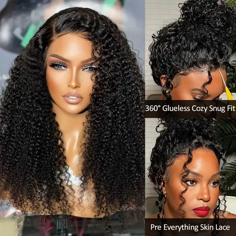 Flash Sale Cozy Invisi Strap Snug Fit for 360 Skin Lace Frontal Pre-cut & Pre-bleached Human Hair Wig