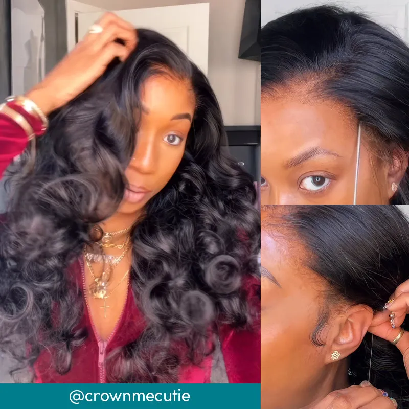 Flash Sale Cozy Invisi Strap Snug Fit for 360 Skin Lace Frontal Pre-cut & Pre-bleached Human Hair Wig
