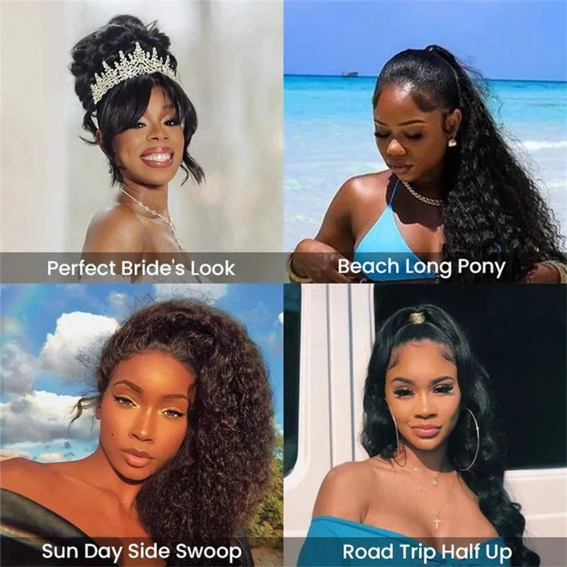 Flash Sale Cozy Invisi Strap Snug Fit for 360 Skin Lace Frontal Pre-cut & Pre-bleached Human Hair Wig