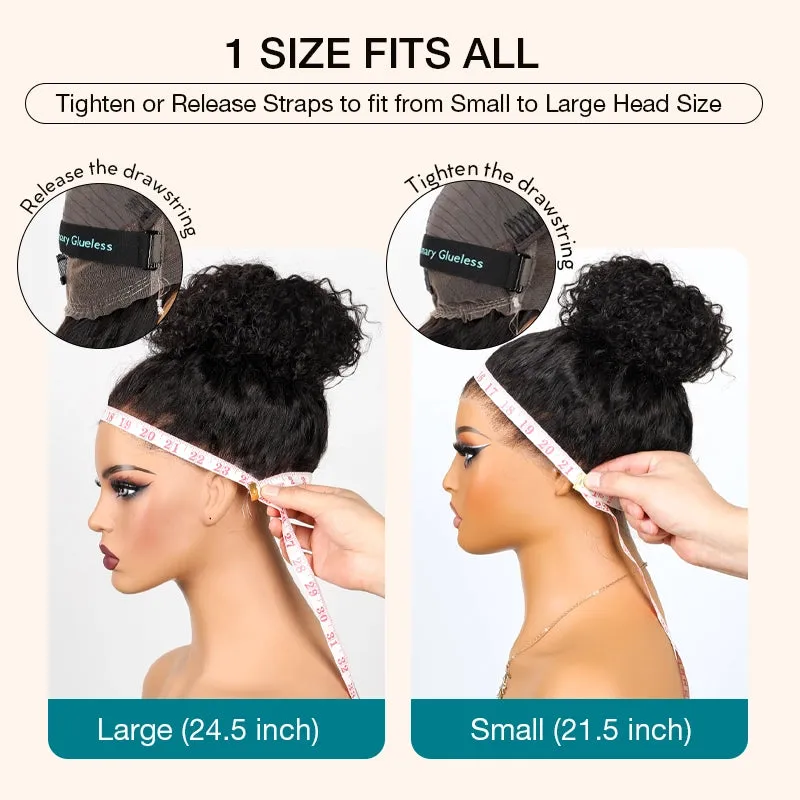 Flash Sale Cozy Invisi Strap Snug Fit for 360 Skin Lace Frontal Pre-cut & Pre-bleached Human Hair Wig