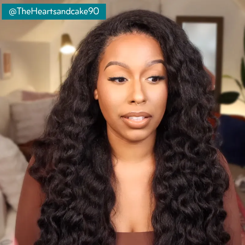 Flash Sale Cozy Invisi Strap Snug Fit for 360 Skin Lace Frontal Pre-cut & Pre-bleached Human Hair Wig