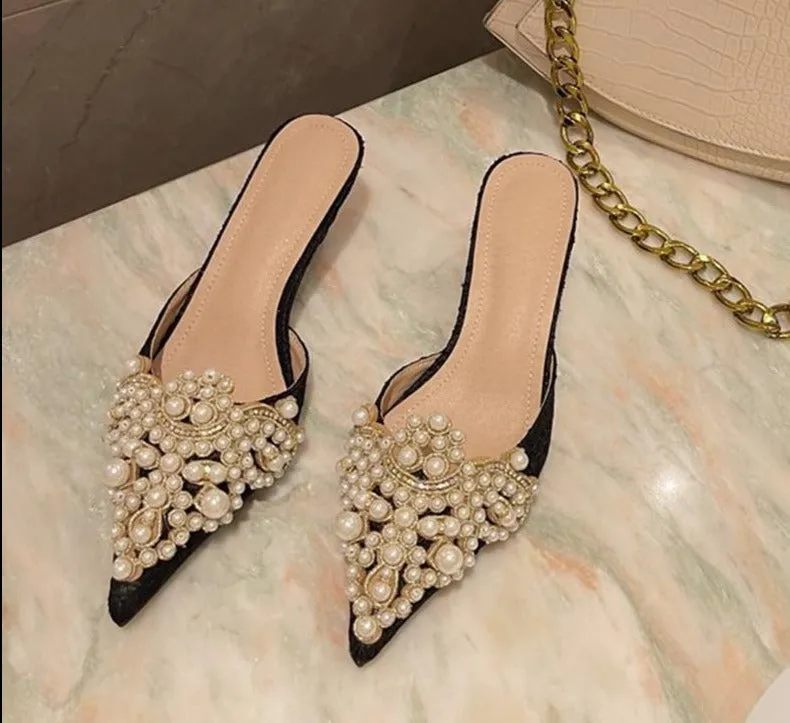 Flats Low Heels "Pearls"