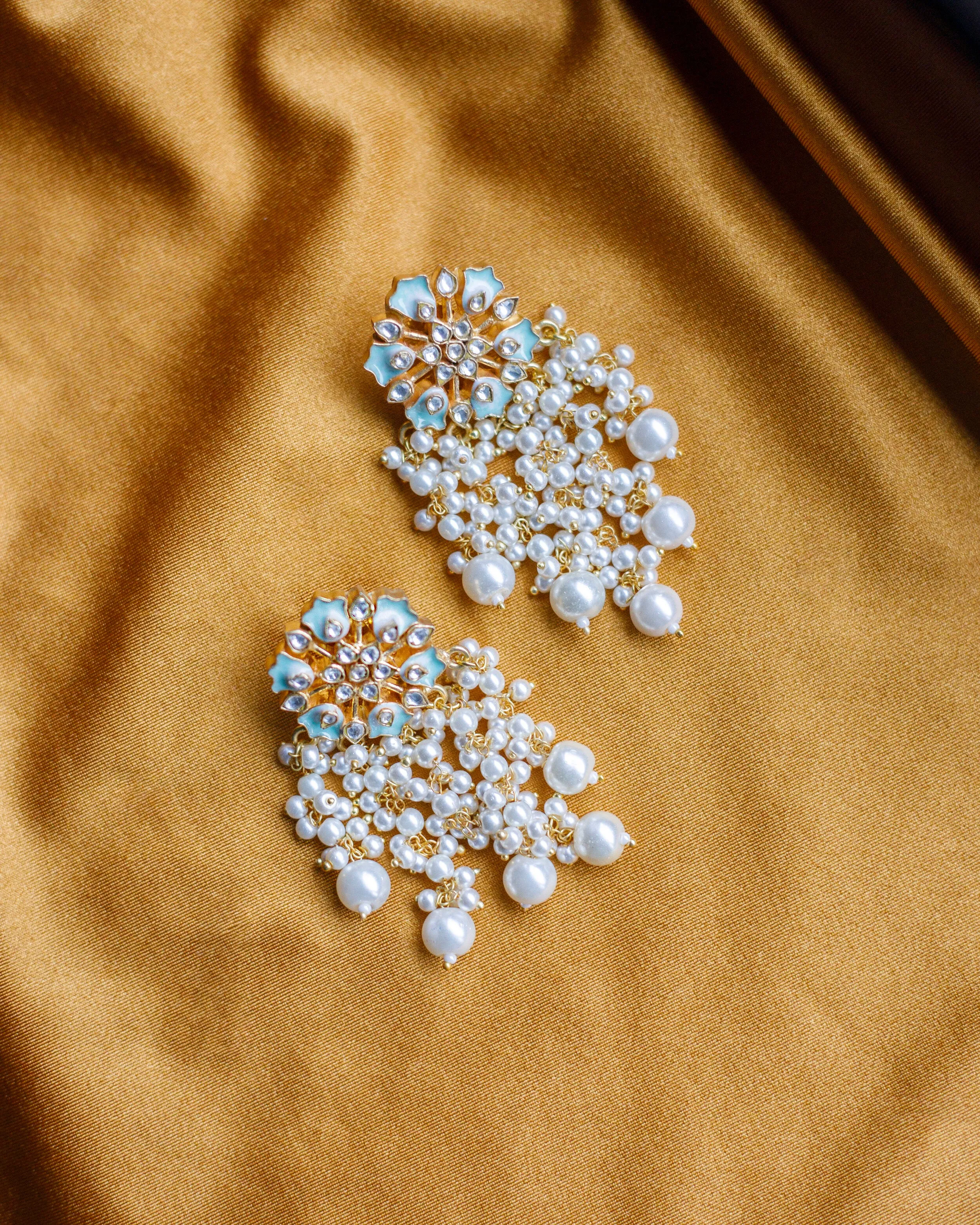 Floral Pearl Earrings