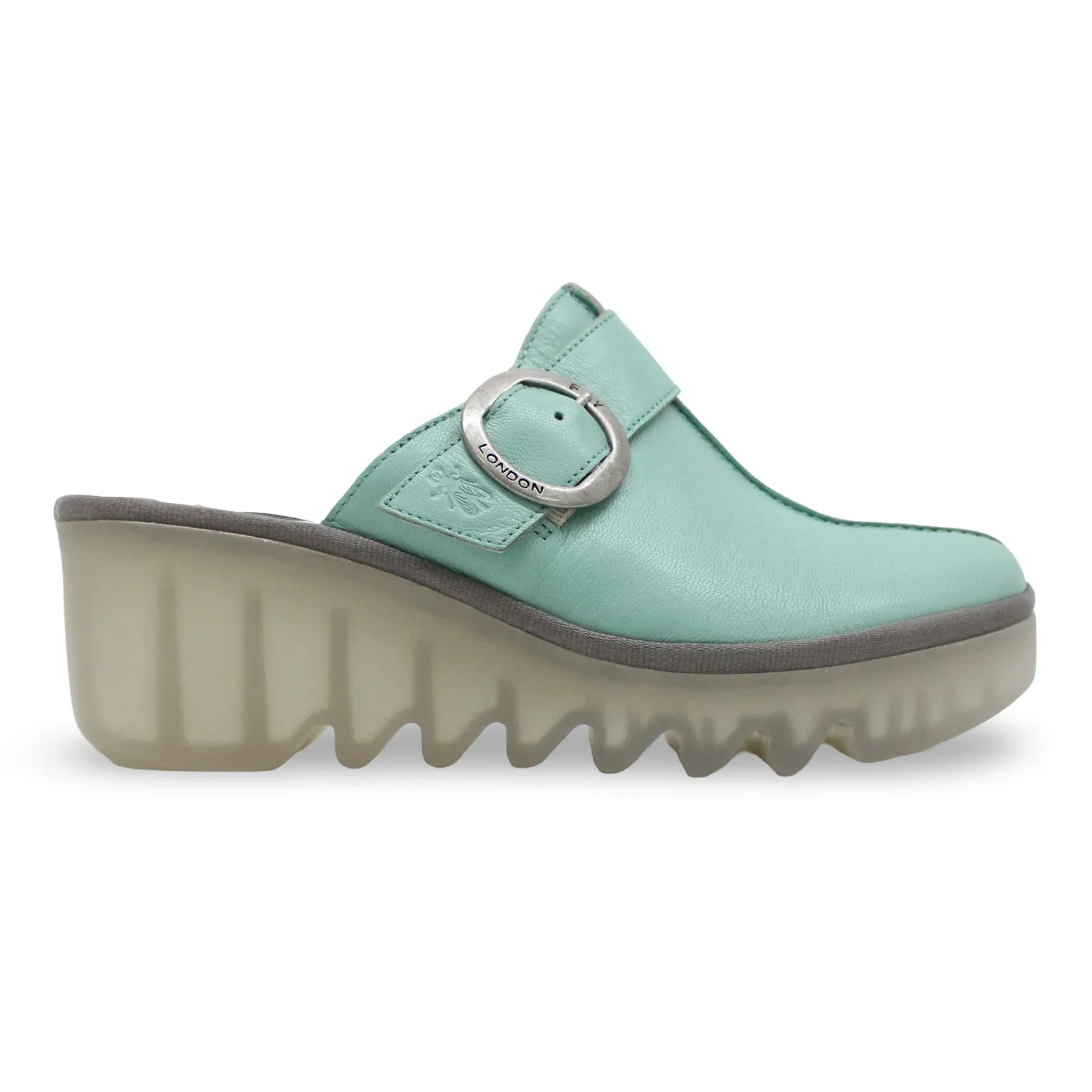 Fly London BLOK586FLY Mousse Leather Women's Heels Sandals