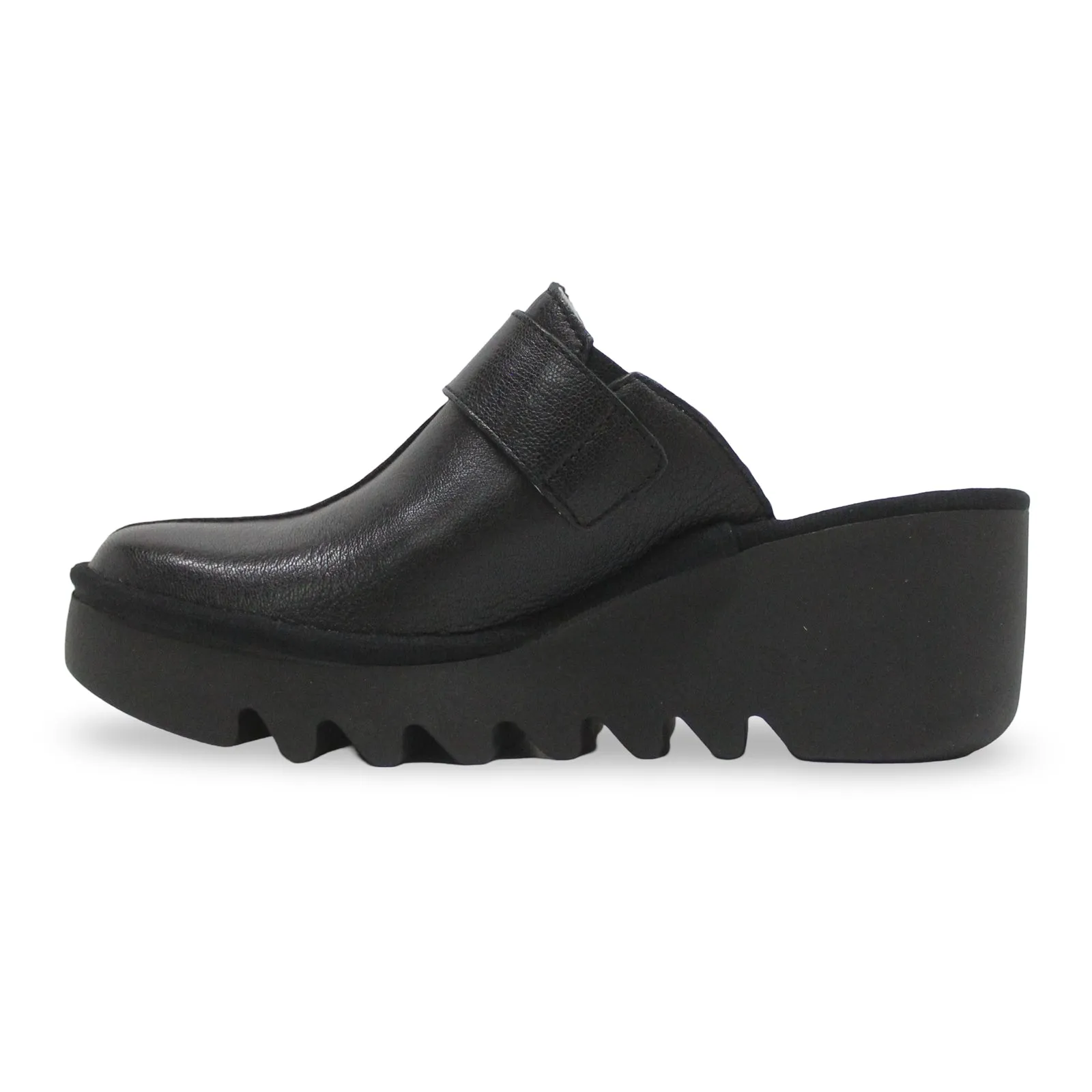 Fly London BLOK586FLY Mousse Leather Women's Heels Sandals