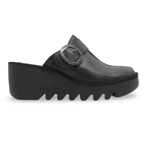 Fly London BLOK586FLY Mousse Leather Women's Heels Sandals