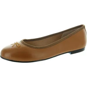 French Sole Womens Kathy Padded Insole Leather Ballet Flats