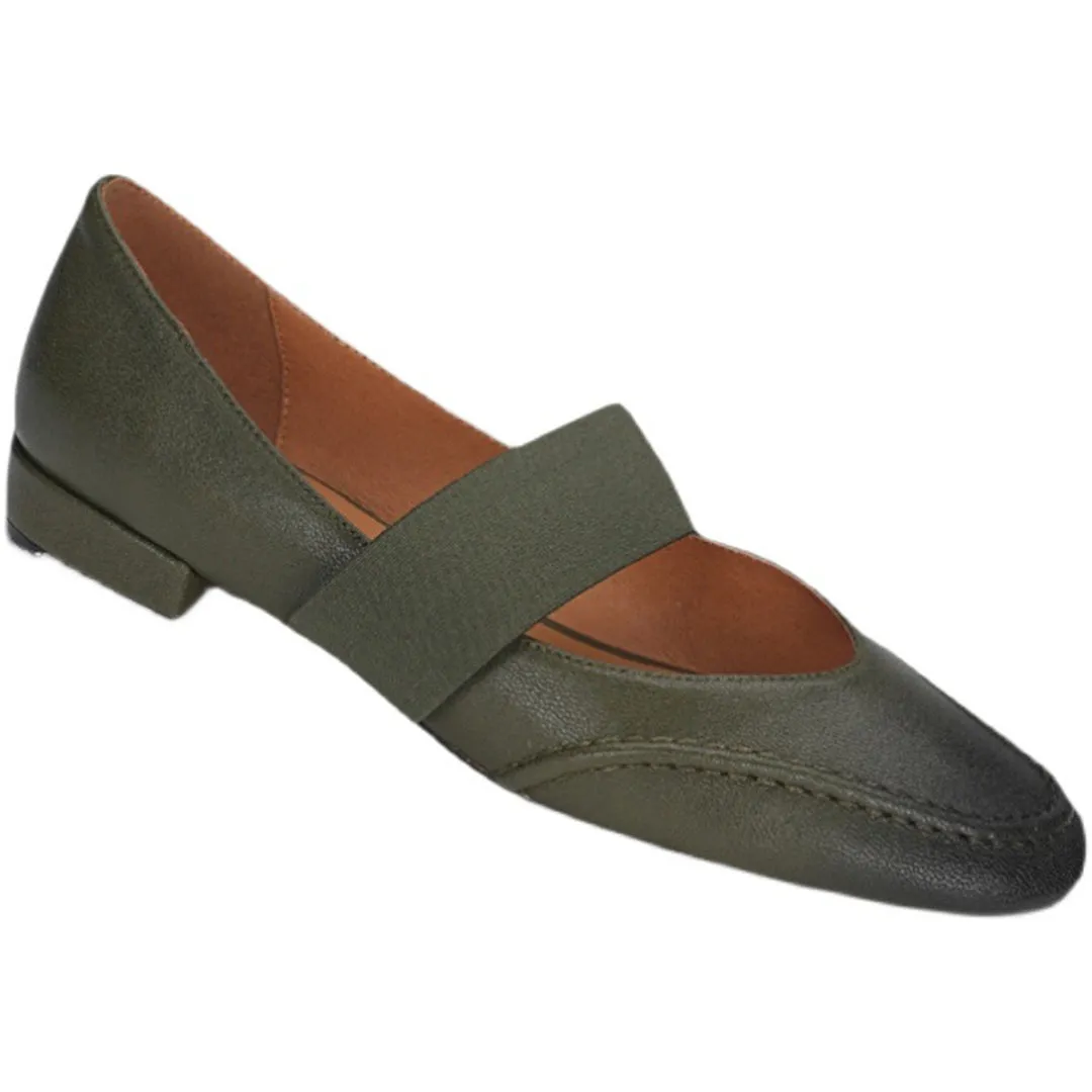 French Style Retro Soft Mary Jane Leather Shoes