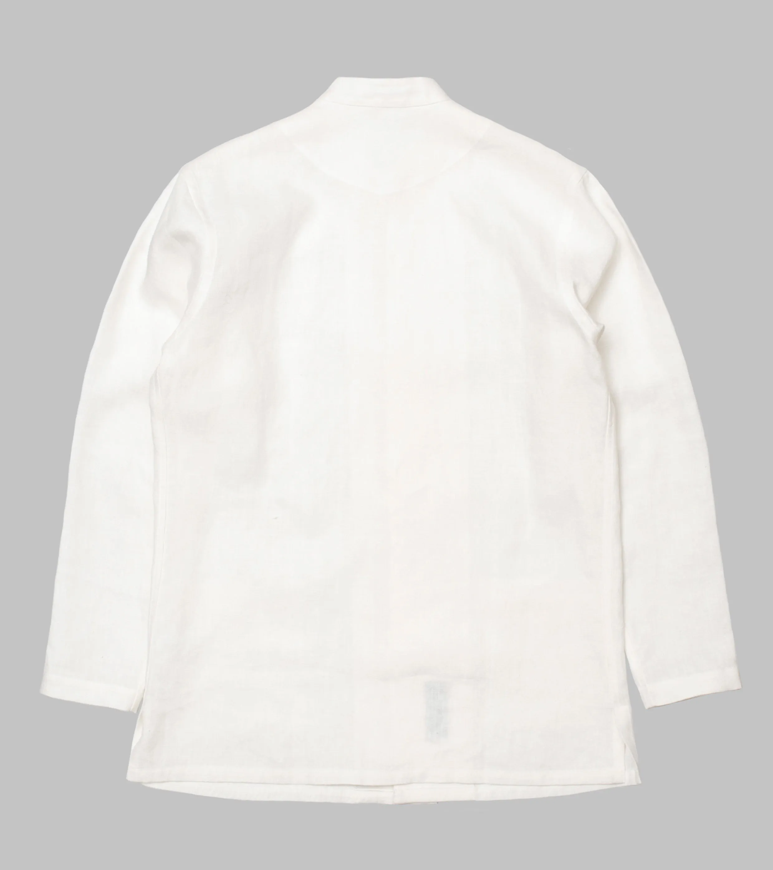 Frogged Button Shirt White