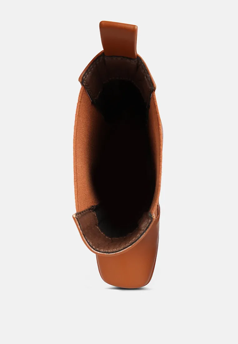 Frosty High Platform Block Heel Chelsea Boot By Ruw